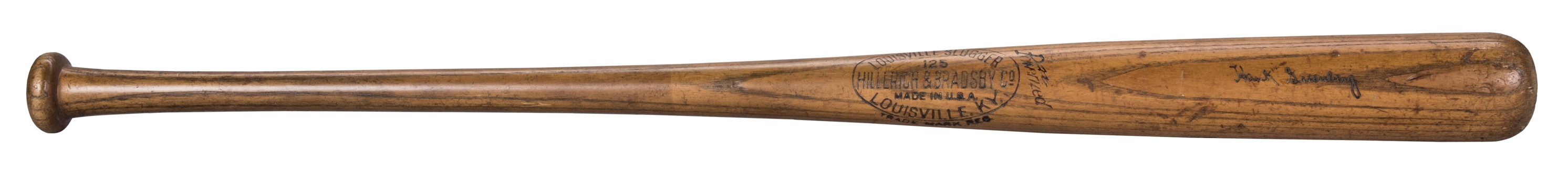 1938-1940 Hank Greenberg Game Used Hillerich & Bradsby Pre Model Bat (PSA/DNA GU 8)